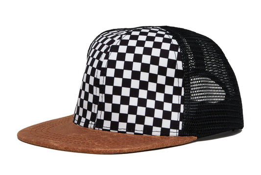 Checkered Trucker Hat