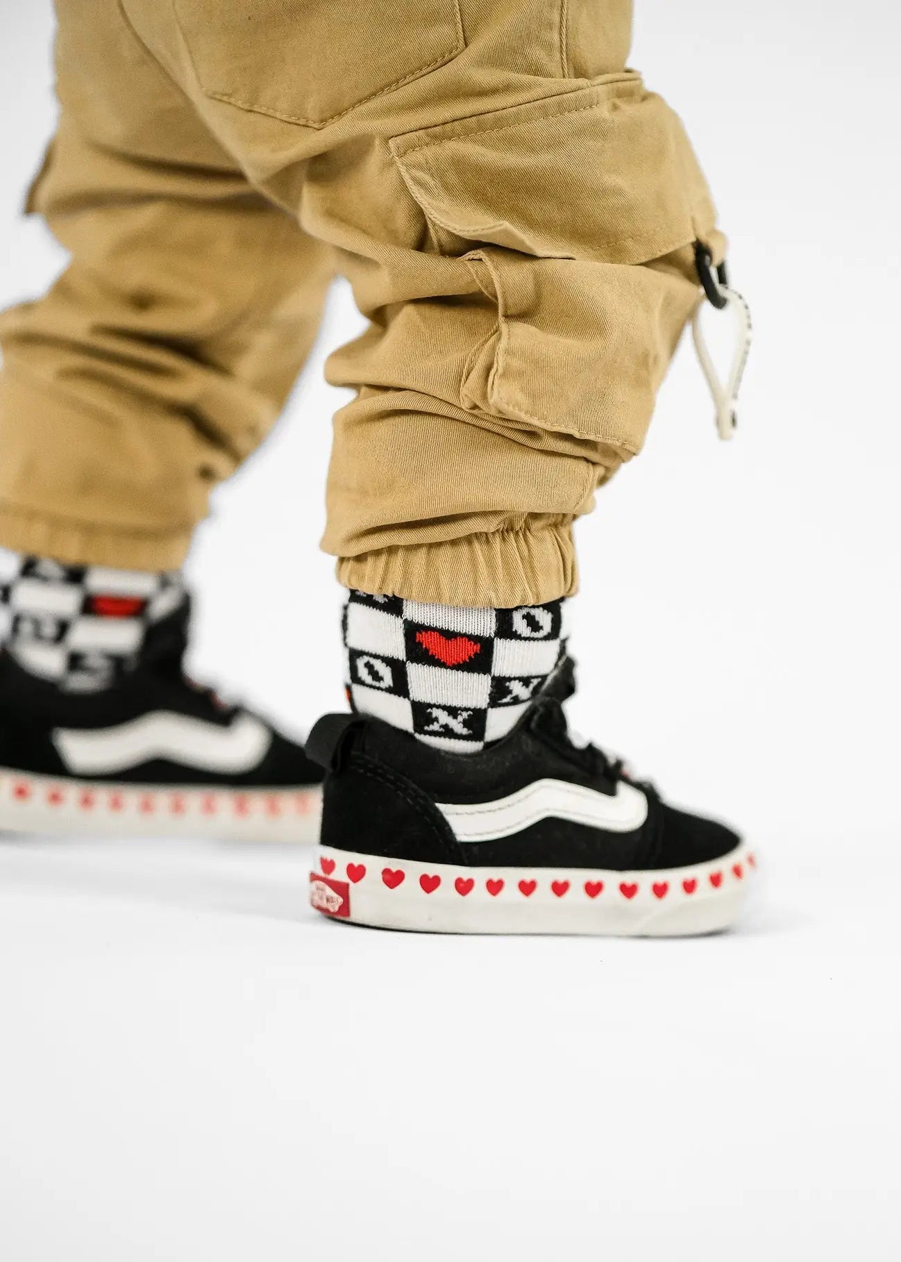 Checked in Love Socks